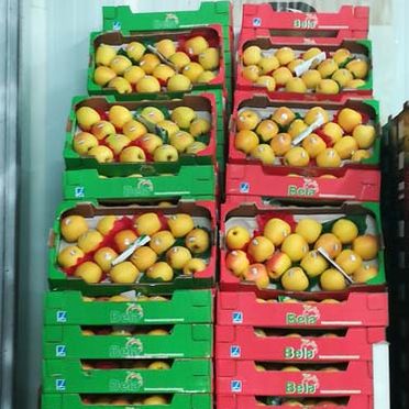 Frutas en cajas 